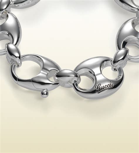 gucci silver marina bracelet|Gucci Sterling Silver Marina Chain Link Bracelet .